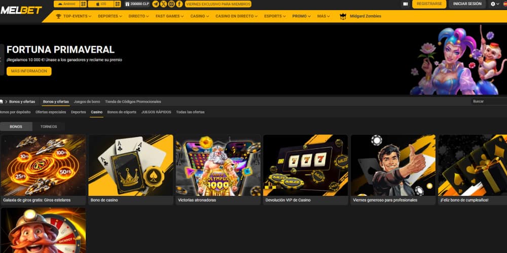 MelBet bonificaciones